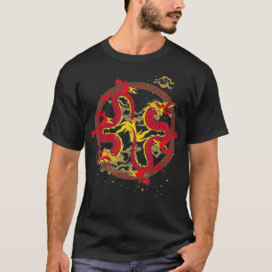 Camiseta Fantasia Animal Criador Místico Aranha-Fogo Chines