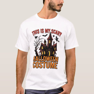 Camiseta Fantasia Assustadora de Halloween Casa Assombrada 