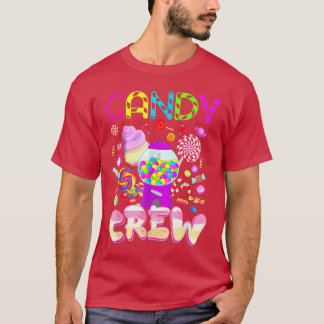 Camiseta Fantasia Candy Crew Halloween Crianças Meninos Men
