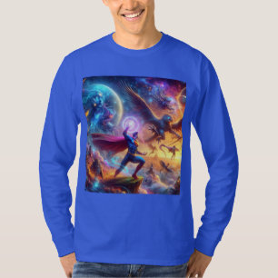 Camiseta Fantasia cósmica imprimida T-Shirt para uso mascul