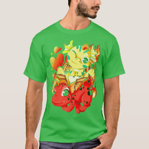 Camiseta Fantasia Cria Dragão-Fogo Cuta Mítica Animal