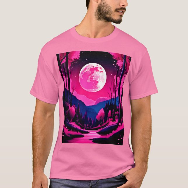 Camiseta Fantasia da Lua Rosa (Frente)