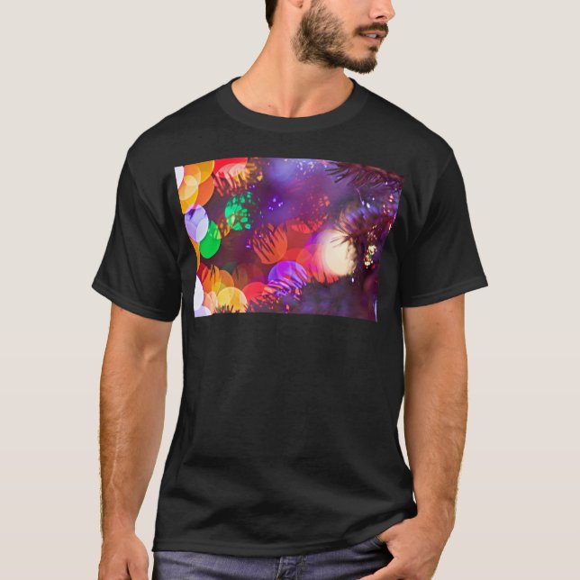 Camiseta Fantasia das Luzes de Natal (Frente)