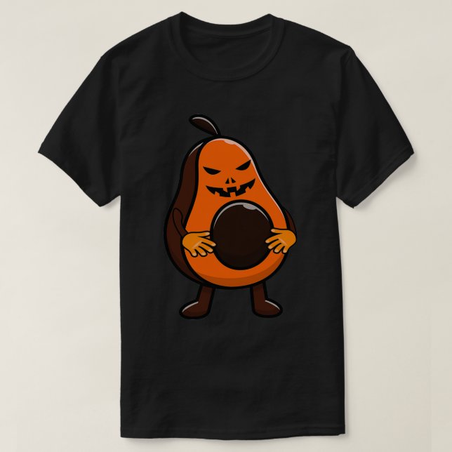 Camiseta fantasia de abacate de Halloween (Frente do Design)