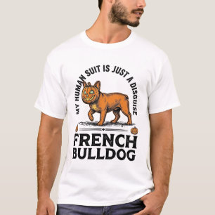 Camiseta Fantasia de Abóbora para Bulldog Francês de Hallow
