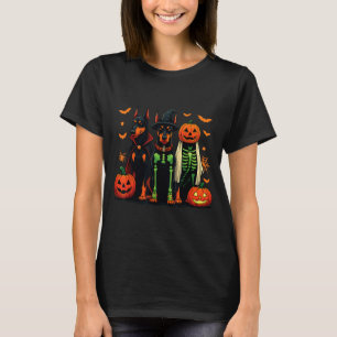 Camiseta Fantasia de Cachorro Engraçado de Múmia de Doberma