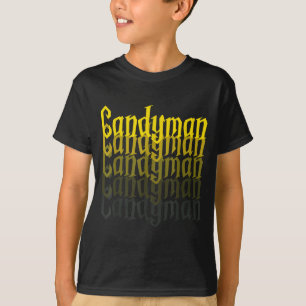 Camiseta Fantasia de Candyman Espelho Reverso de Halloween