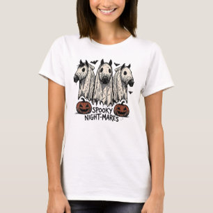 Camiseta Fantasia de Cavalo Fantasma, Arte Louca de Hallowe