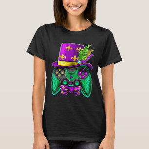 Camiseta Fantasia de Chapéu de Bobo do Controlador de Jogo