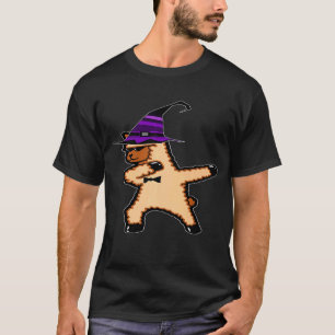 Camiseta Fantasia de Chapéu de Bruxa de Lhama Alpaca Dabbin