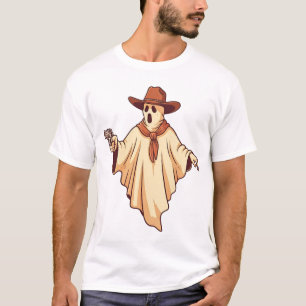 Camiseta Fantasia de Cowboy Fantasma para o Halloween Diver