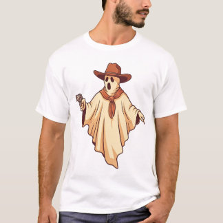 Camiseta Fantasia de Cowboy Fantasma para o Halloween Diver