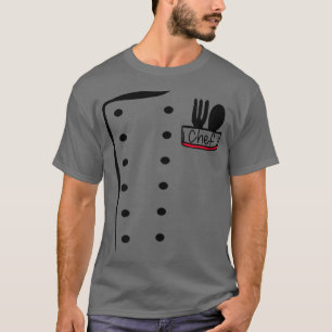 Camiseta fantasia de cozinheiro engraçado uniforme de chef 