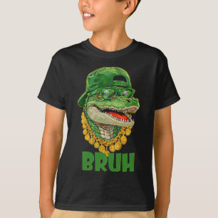 Camiseta Fantasia de Dia de São Patrício de Jacaré Bruh par