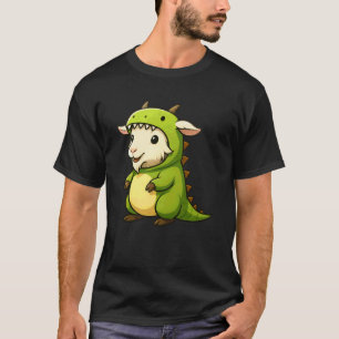 Camiseta Fantasia de Dinossauro Amante de Animais Cabrito T