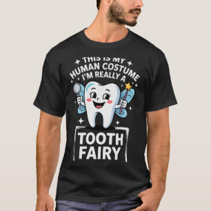 Camiseta Fantasia de Fada do Dente Fofo para Homens Mulhere