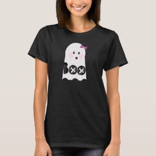 Camiseta Fantasia de Fantasma Bonito Boo para Festa de Hall