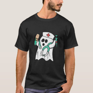 Camiseta Fantasia de Fantasma de Enfermeira Engraçada para