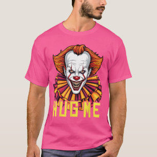 Camiseta Fantasia de Halloween Assustadora de Palhaço de Te