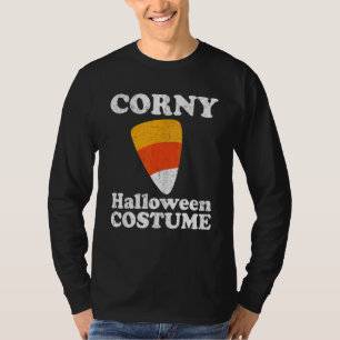Camiseta Fantasia de Halloween Brega   Milho Doce Retro Ano