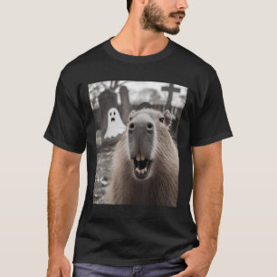 Camiseta Fantasia de Halloween de Fantasma de Capivara Engr