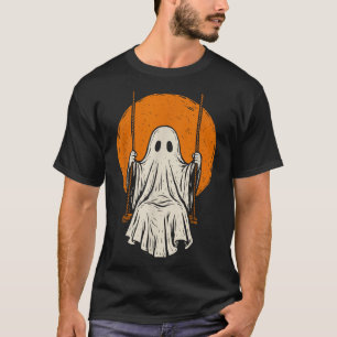 Camiseta Fantasia de Halloween de Fantasma Swing Vintage Re