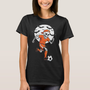 Camiseta Fantasia de Halloween de Futebol de Esqueleto Engr