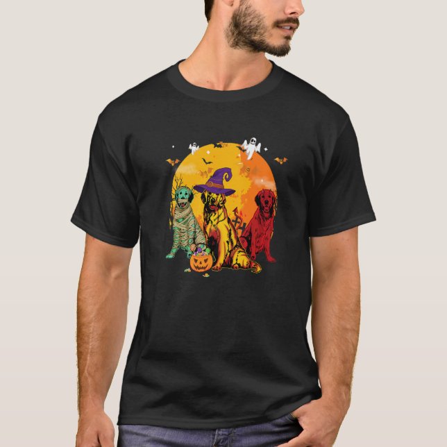 Camiseta Fantasia de Halloween de Golden Retriever para Cac (Frente)