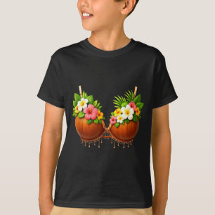 Camiseta Fantasia de Halloween de Sutiã de Coco DIY Diverti