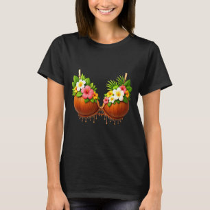 Camiseta Fantasia de Halloween de Sutiã de Coco DIY Diverti