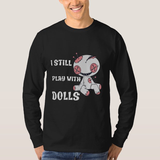 Camiseta Fantasia de Halloween de Voodoo com a qual ainda b (Frente)