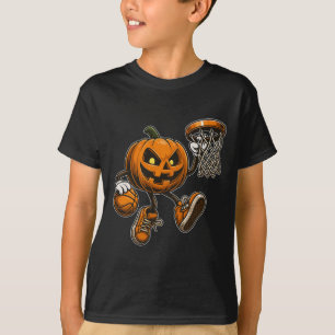 Camiseta Fantasia de Halloween do Abóbora Sinistra Esquelet