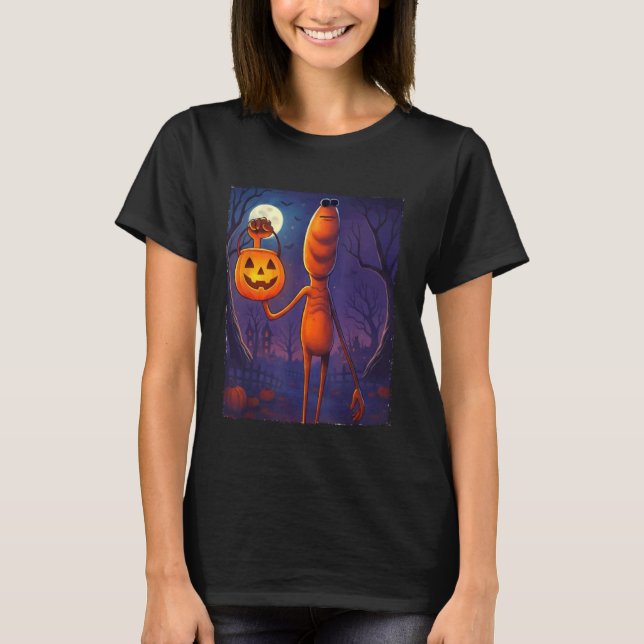 Camiseta Fantasia de Halloween do Marcus The Worm (Frente)
