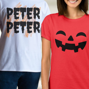 Camiseta Fantasia de Halloween engraçada para casal