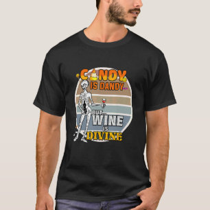 Camiseta Fantasia de Halloween Esqueleto Doce é Chique