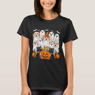 Camiseta Fantasia de Halloween Feminina para Cachorro como