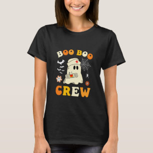 Camiseta Fantasia de Halloween Groovy Boo Boo Crew Enfermei