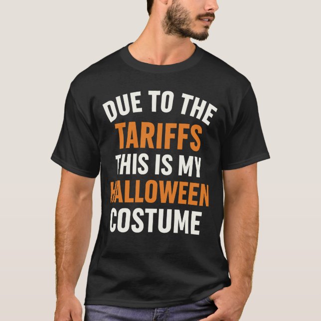 Camiseta Fantasia de Halloween Tarifa Engraçada (Frente)