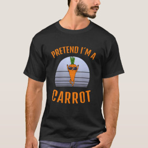 Camiseta Fantasia de Halloween Vegana Sou Uma Cenoura