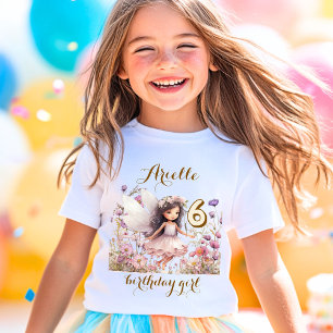 Camiseta Fantasia de Lavanda Fada flor silvestre pastel ani