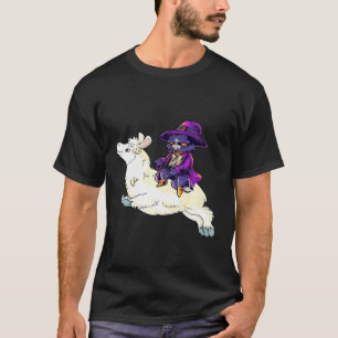 Camiseta Fantasia de Llama de Gata de Halloween Premium