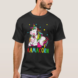 Camiseta Fantasia de Mamacorn Unicórnio Autismo Engraçada M