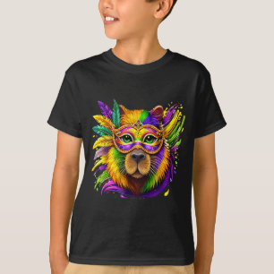 Camiseta Fantasia de Máscara de Capivara do Carnaval para M