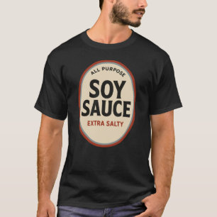 Camiseta Fantasia de Molho de Soja Engraçado para o Hallowe