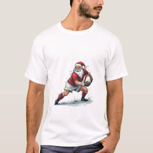 Camiseta Fantasia de Natal Jogando Papai Noel