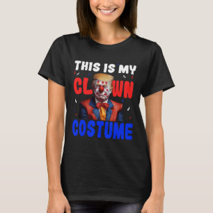 Camiseta Fantasia de Palhaço Anti Trump Festa de Halloween