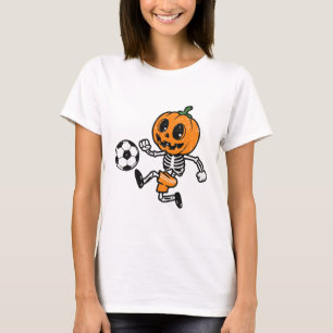 Camiseta Fantasia de Pé de Abóbora de Esqueleto de Hallowee