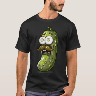 Camiseta Fantasia de Pepino Engraçada com Bigode para Legum