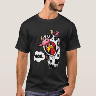 Camiseta Fantasia de peru de vaca Moo engraçado Dia de Ação