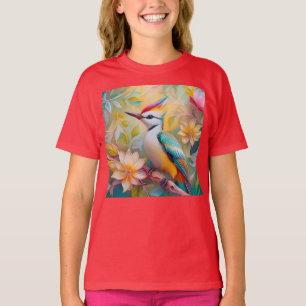 Camiseta Fantasia de Pica-Pau Arco-Íris Juvenil